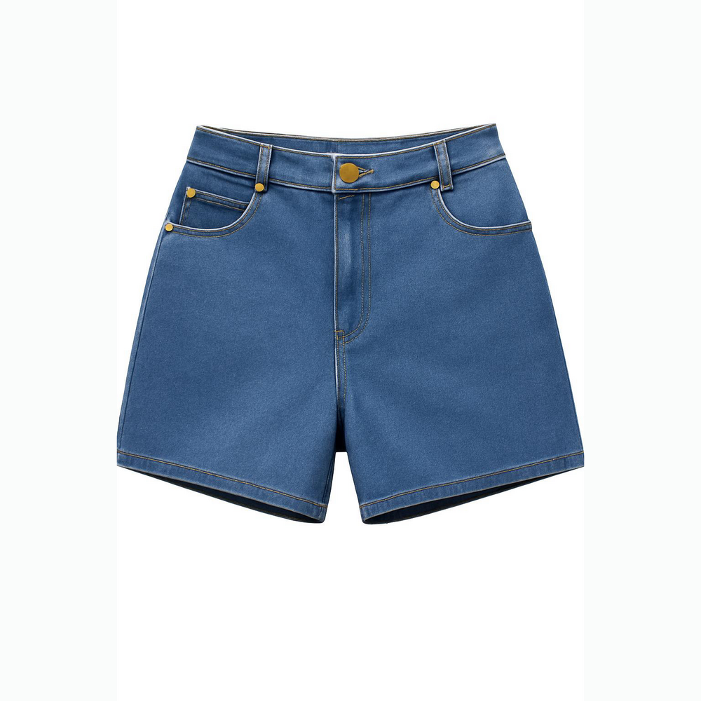 Pamela Stevenson Women's Denim Shorts Size S (28x4) Medium Blue – Sample